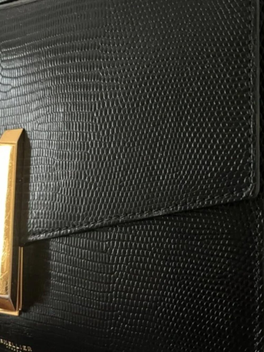 Demellier Vancouver crossbody bag (Authentic Croc) (black) - Picture 9 of 9